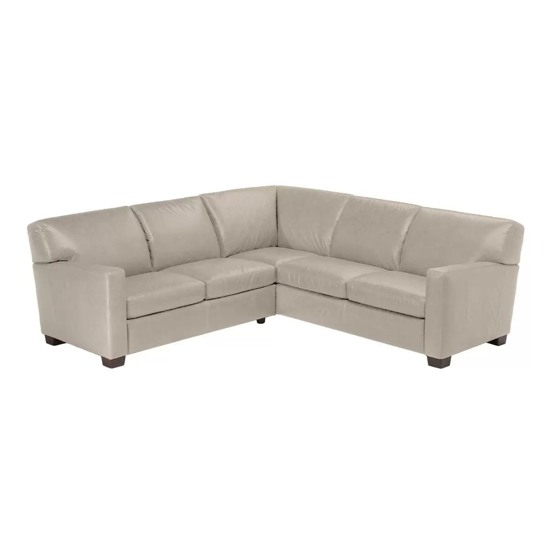 Natuzzigroup - Full-grain leather corner sectional