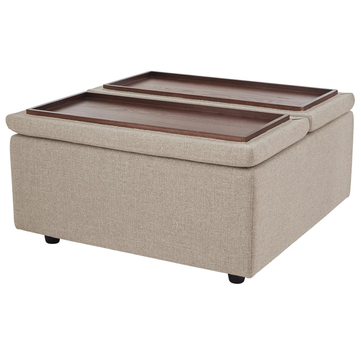 Aiden & Ivy - Pouf de rangement en tissu