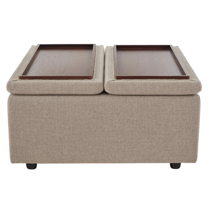 Aiden & Ivy - Pouf de rangement en tissu