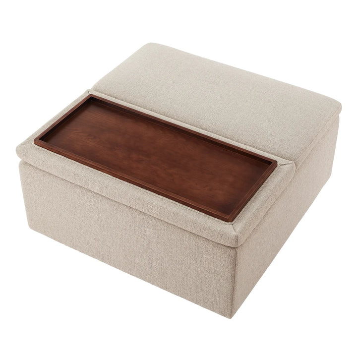 Aiden & Ivy - Pouf de rangement en tissu