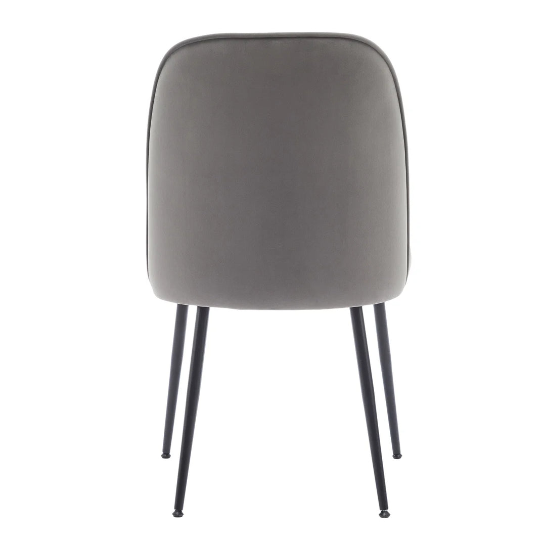 Wulin - Ensemble de 2 chaises de salle à manger en tissu