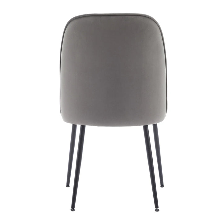 Wulin - Ensemble de 2 chaises de salle à manger en tissu