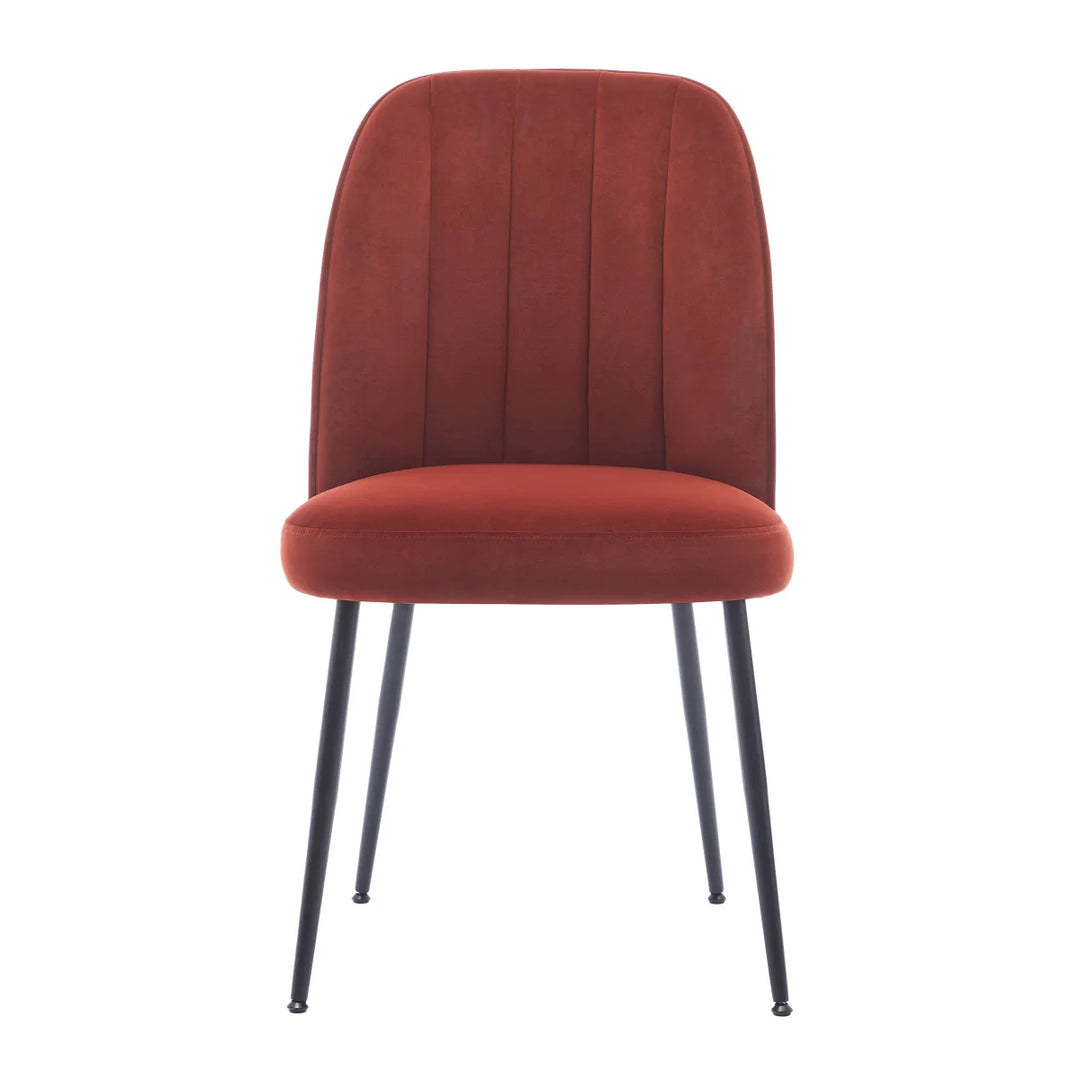Wulin - Ensemble de 2 chaises de salle à manger en tissu
