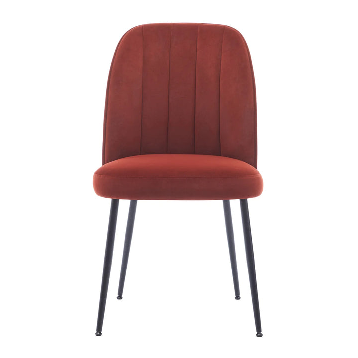 Wulin - Ensemble de 2 chaises de salle à manger en tissu