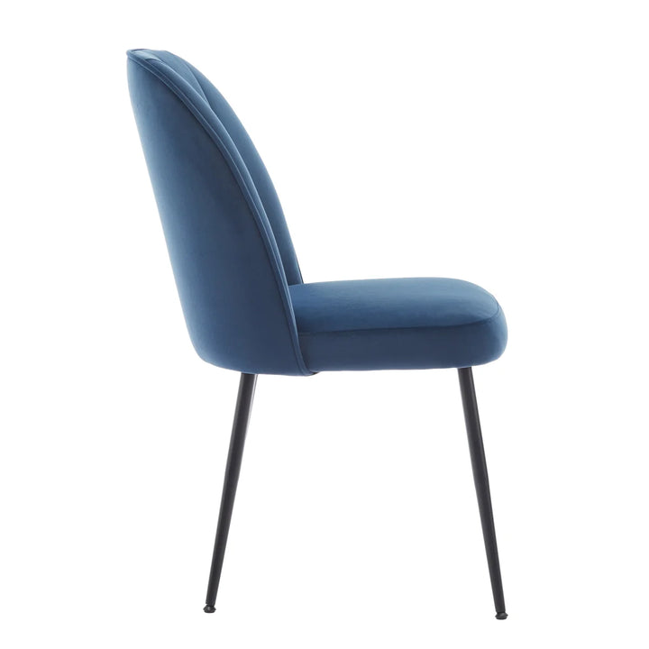 Wulin - Ensemble de 2 chaises de salle à manger en tissu