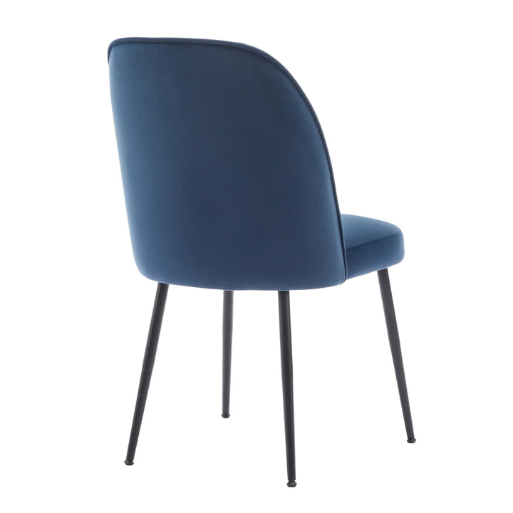 Wulin - Ensemble de 2 chaises de salle à manger en tissu