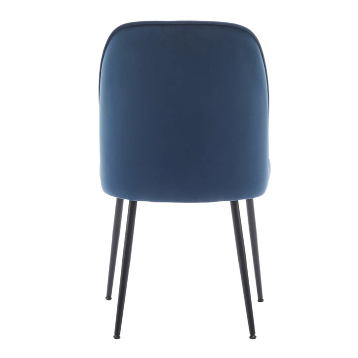 Wulin - Ensemble de 2 chaises de salle à manger en tissu