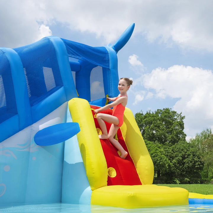 H2OGO! - Parc aquatique gonflable géant pour enfants Whales 'n Waves