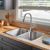 American Standard Kitchen Sink with Pull-Down Faucet - Stainless Steel