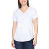 Talbots - V-neck top with 3 buttons