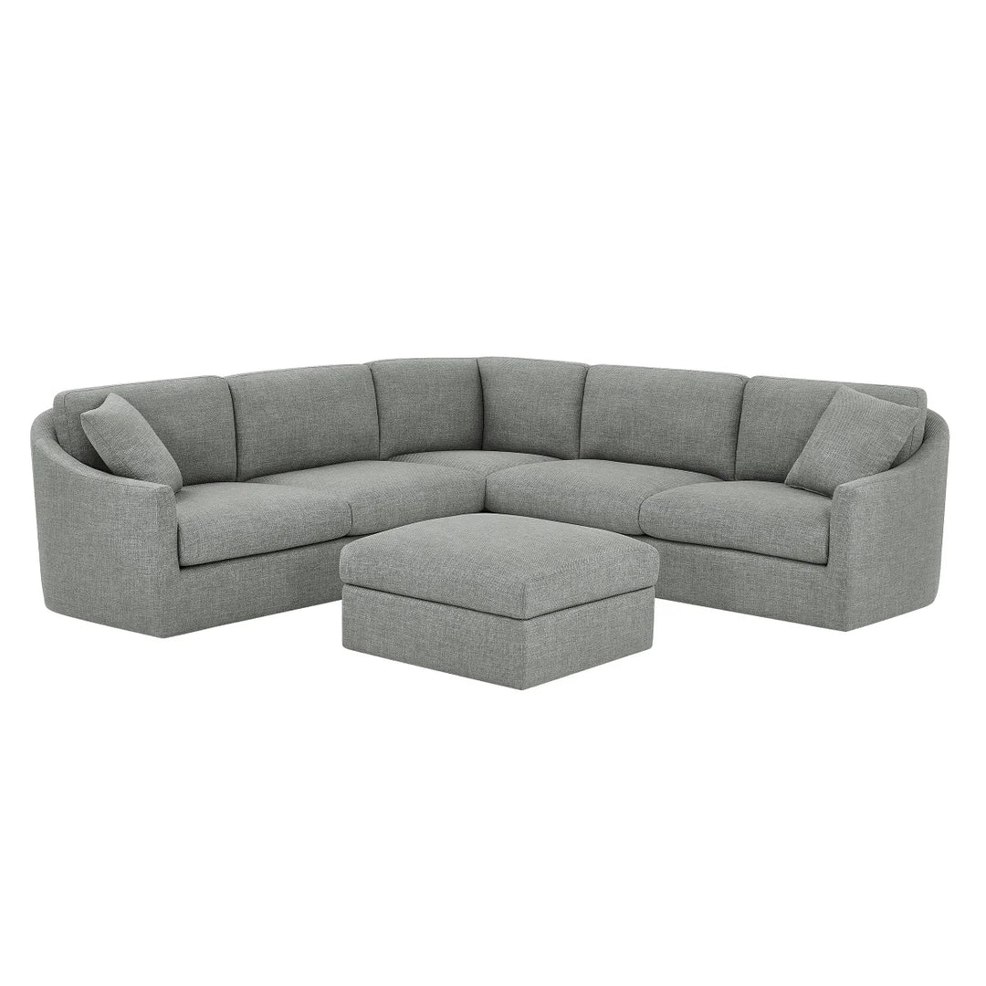 Thomasville - Canapé d'angle 3 pièces en tissu