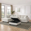 Thomasville Miles - 3-Piece Fabric Sectional with Storage Ottoman
