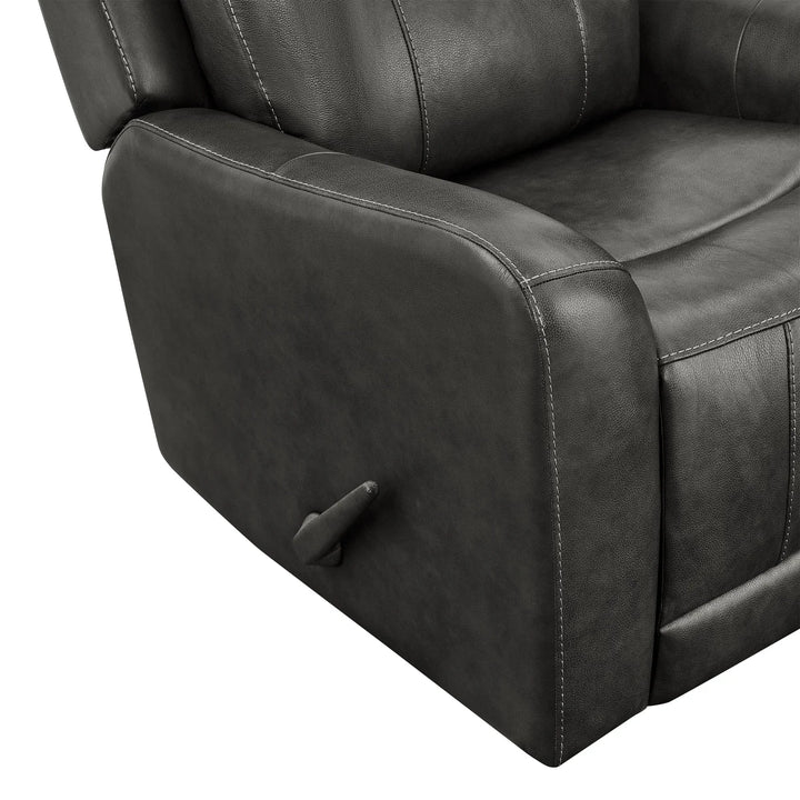 Barcalounger - Fauteuil inclinable pivotant en cuir