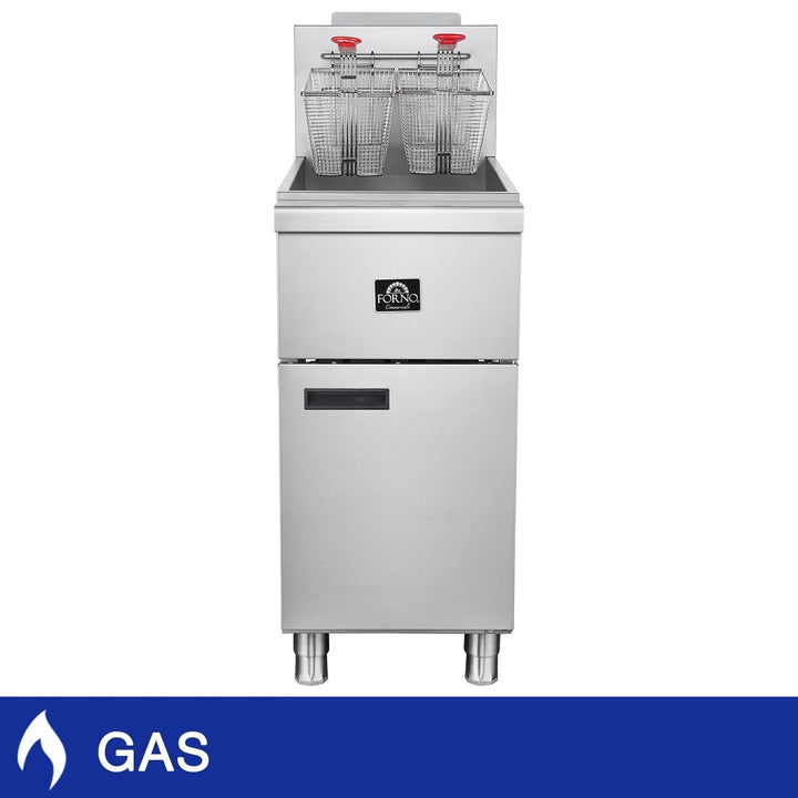 Forno - Friteuse commerciale au gaz naturel de 15,5 po