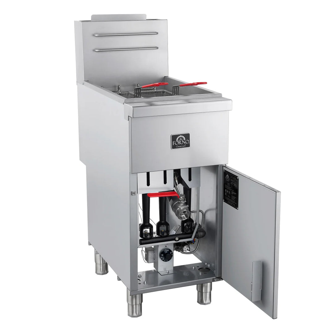 Forno - Friteuse commerciale au gaz naturel de 15,5 po
