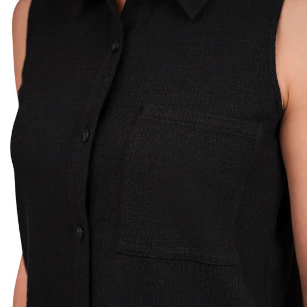 Kersh - Sleeveless Textured Blouse