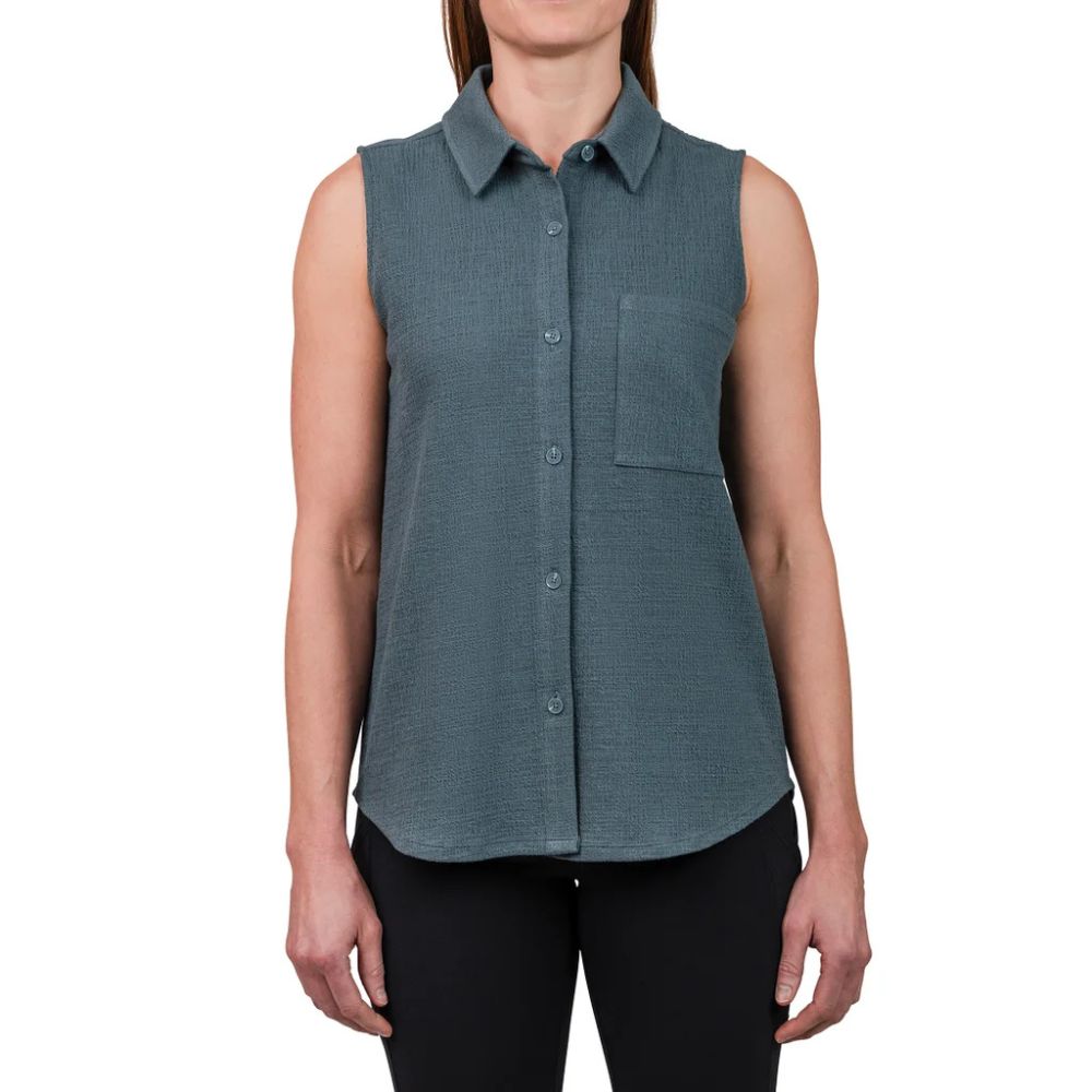 Kersh - Sleeveless Textured Blouse