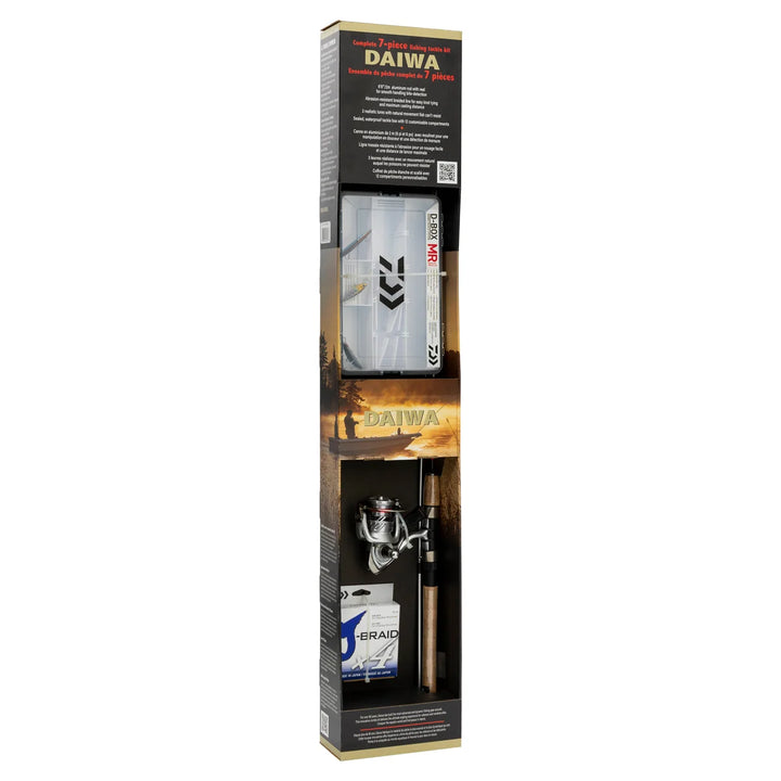 Daiwa - Fishing Rod with Reel and Tackle Box
