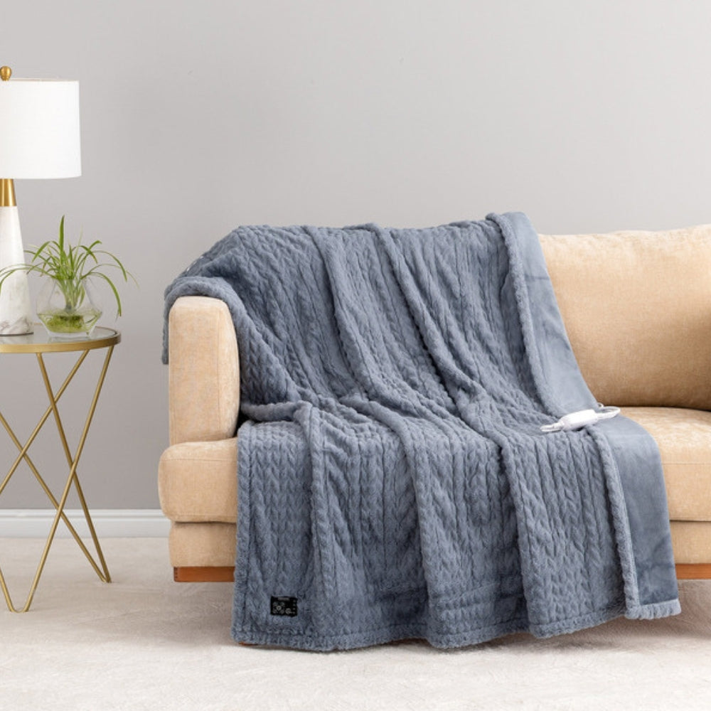 Berkshire - Deluxe Heated Faux Fur Throw