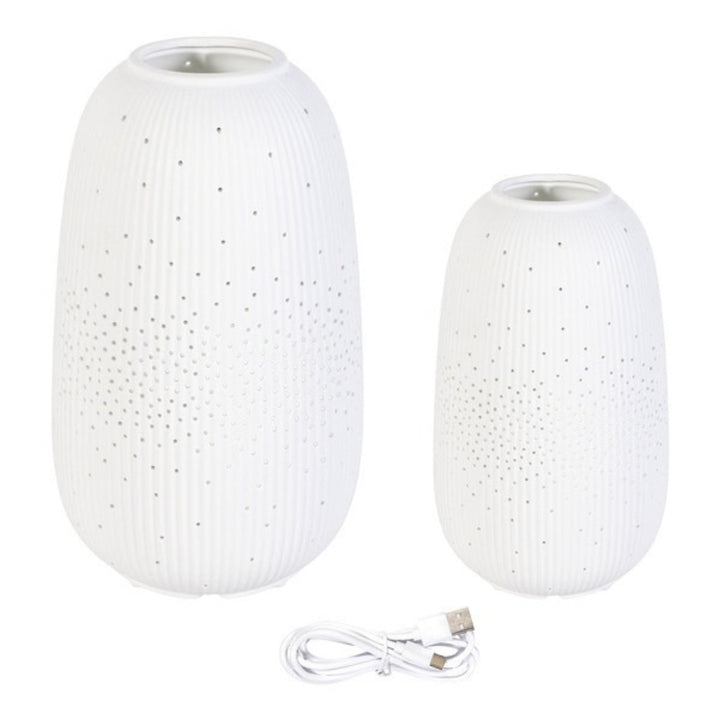 Evergreen - Porcelain LED Lantern, 2 pieces