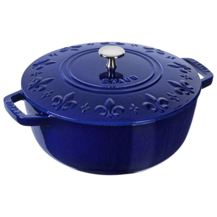 Staub La Cocotte Cast Iron Round French Oven Fleur-de-Lis