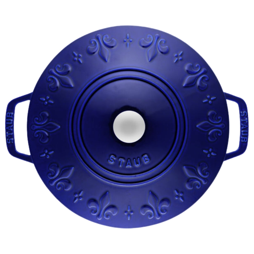 Staub La Cocotte Cast Iron Round French Oven Fleur-de-Lis