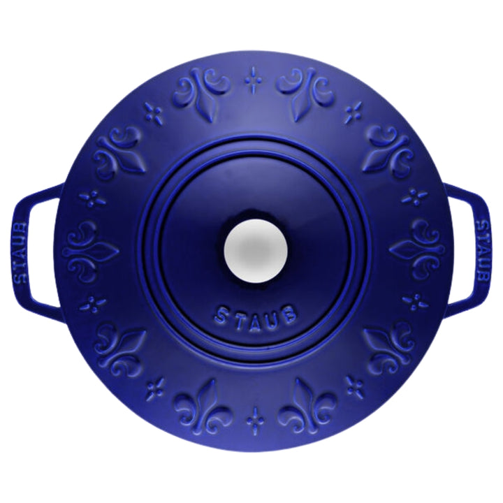 Staub La Cocotte Cast Iron Round French Oven Fleur-de-Lis