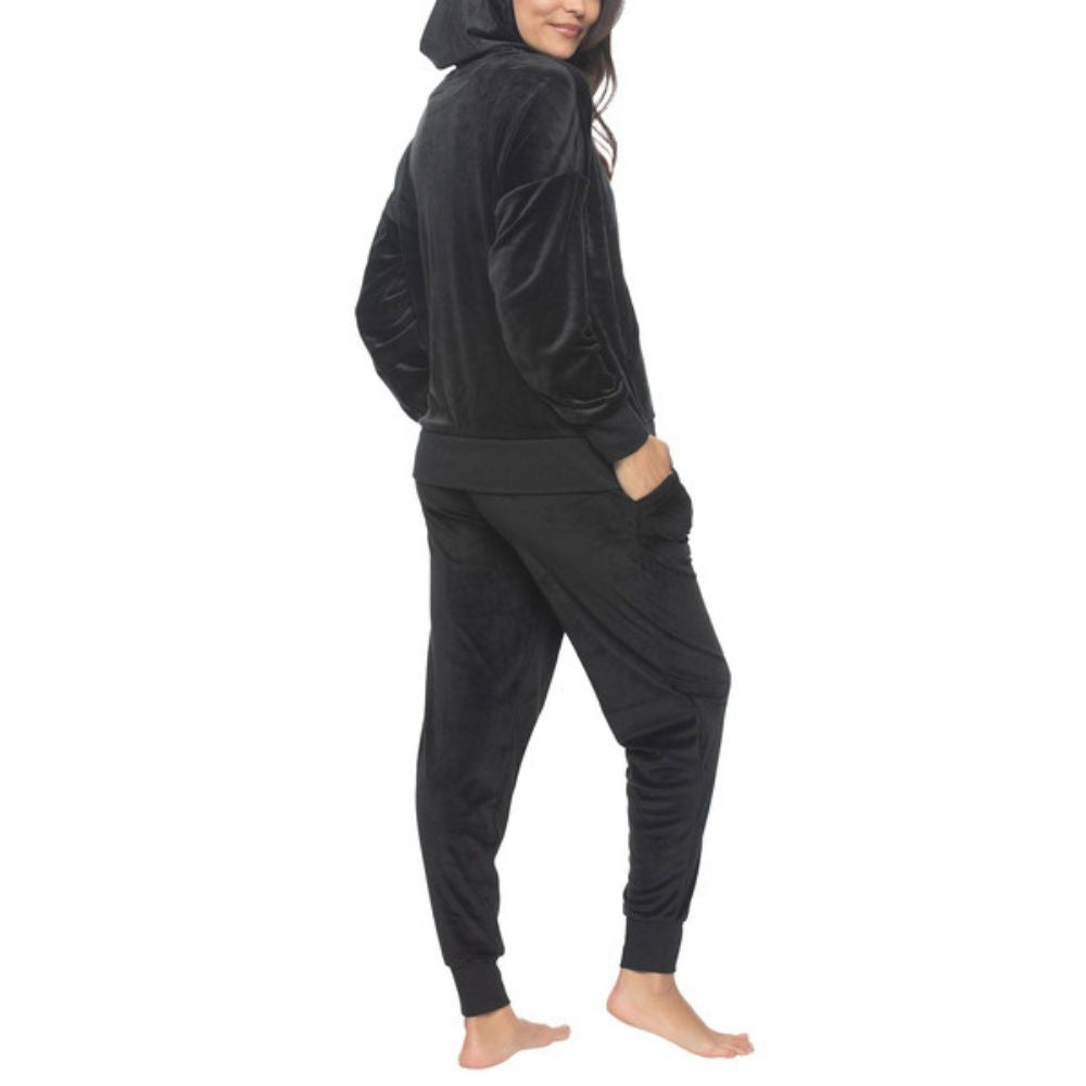 Black Bow - Ensemble de détente en velours , 2 pièces