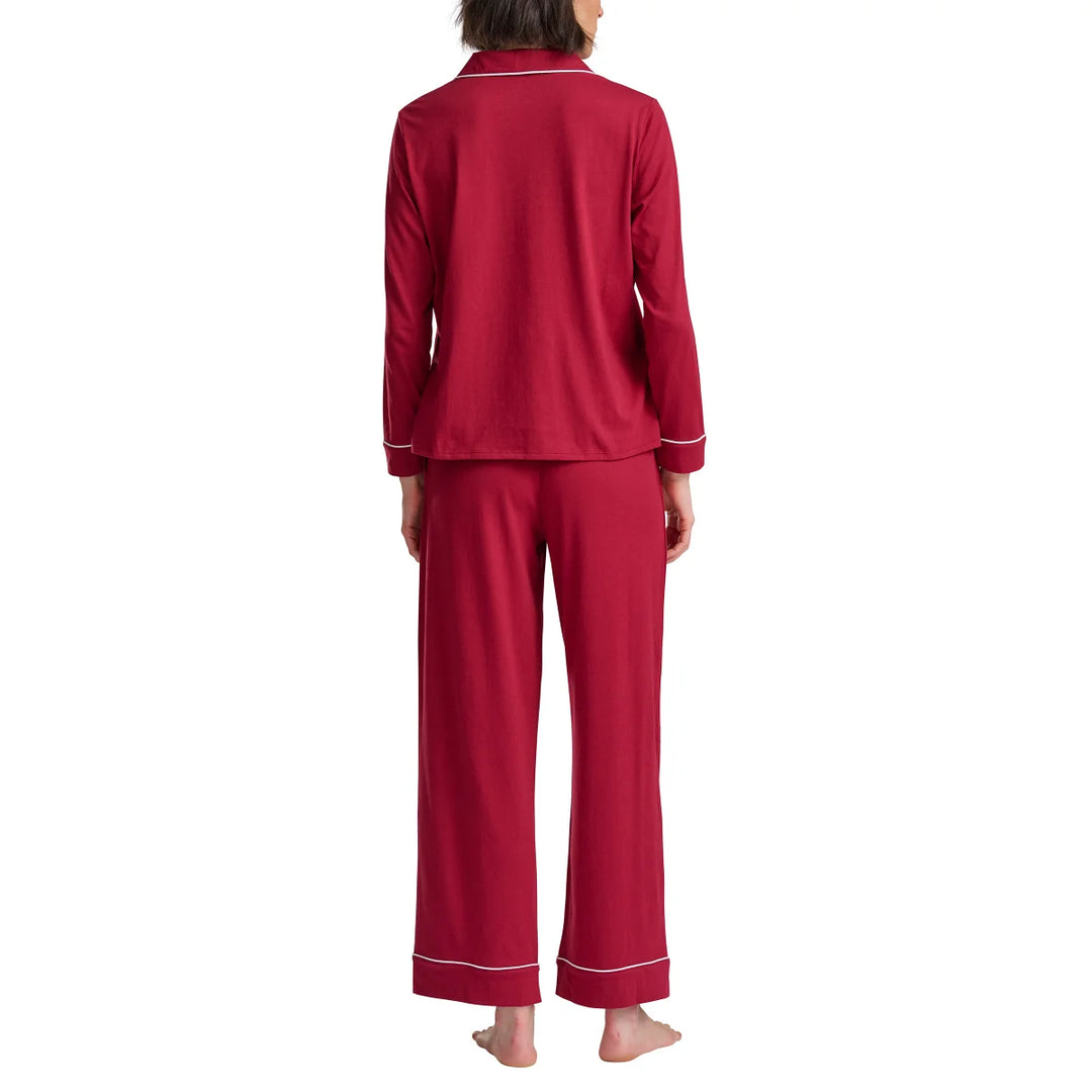 Tommy Hilfiger - Ensemble pyjama à col cranté, 2 pièces