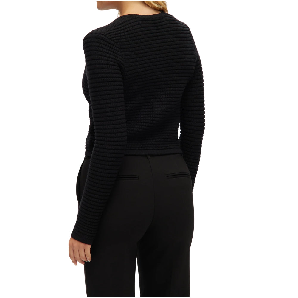 Hilary Radley - Cardigan tricoté à col rond