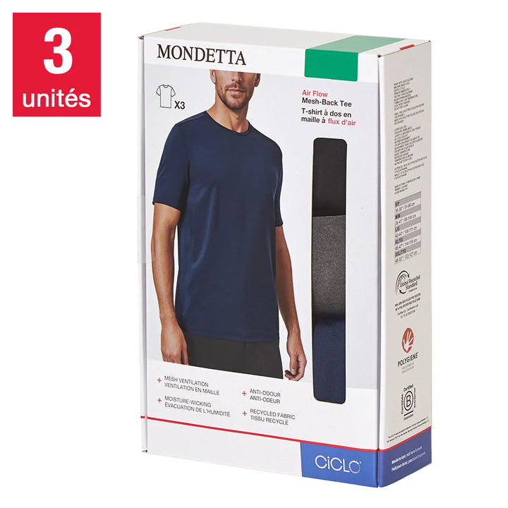 Mondetta - Mesh back t-shirt, pack of 3