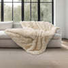 Mon Château Luxury Jacquard Faux Fur Throw