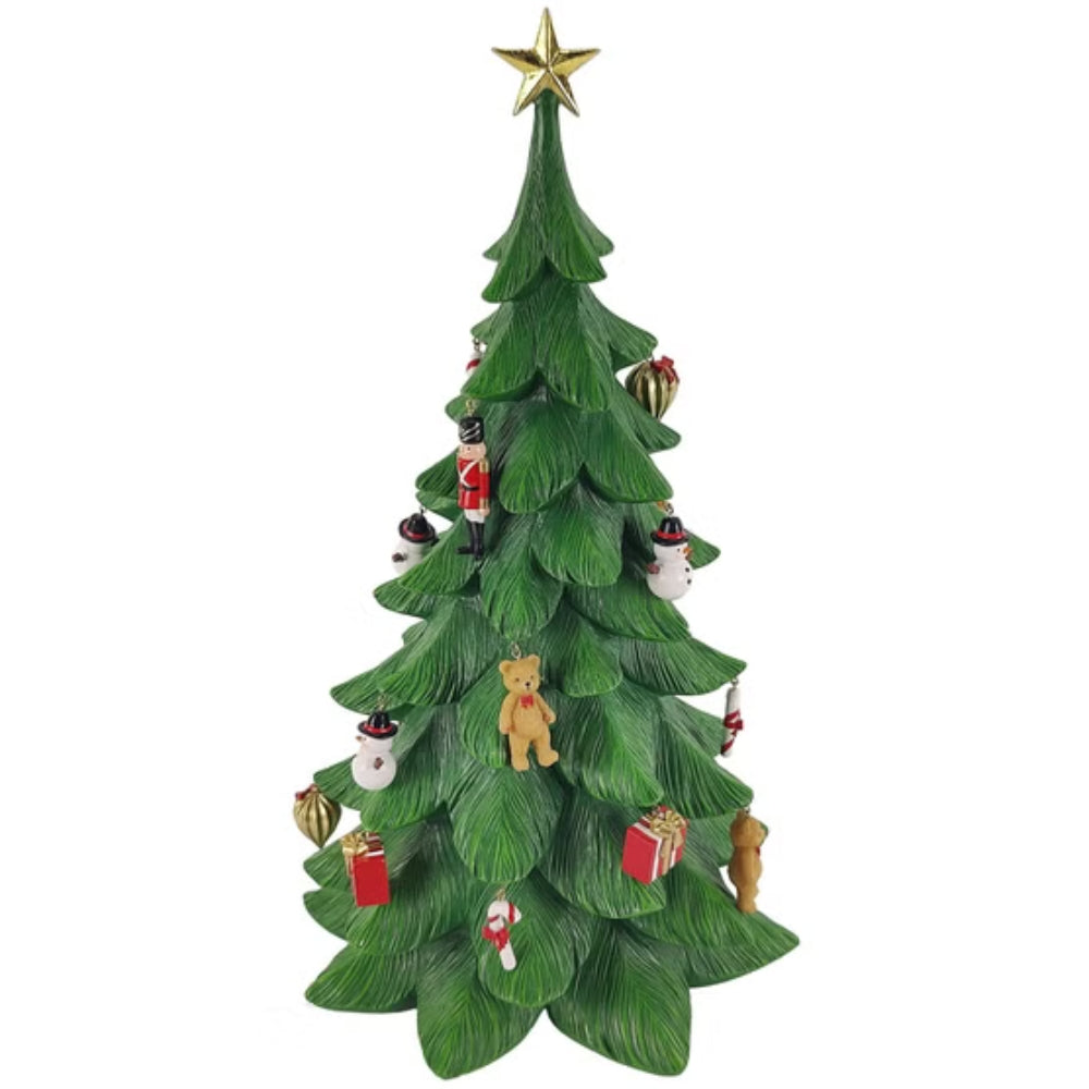 Christmas tree with hanging ornaments 50.6 cm (19.9 in)