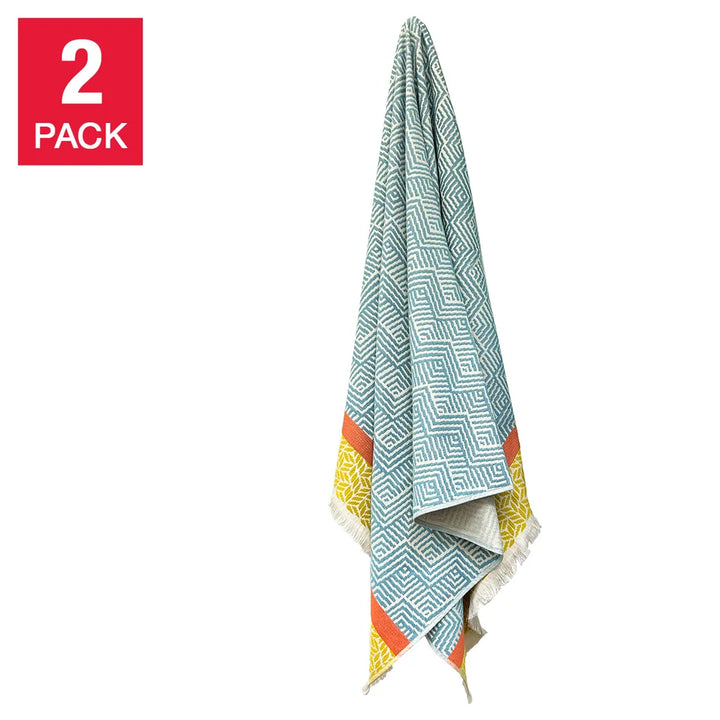 Made in Portugal - Serviette de plage Fouta, paquet de 2