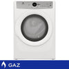 Electrolux Série 3 - Sécheuse à gaz blanche à chargement frontal de 27 po et 8 pi³