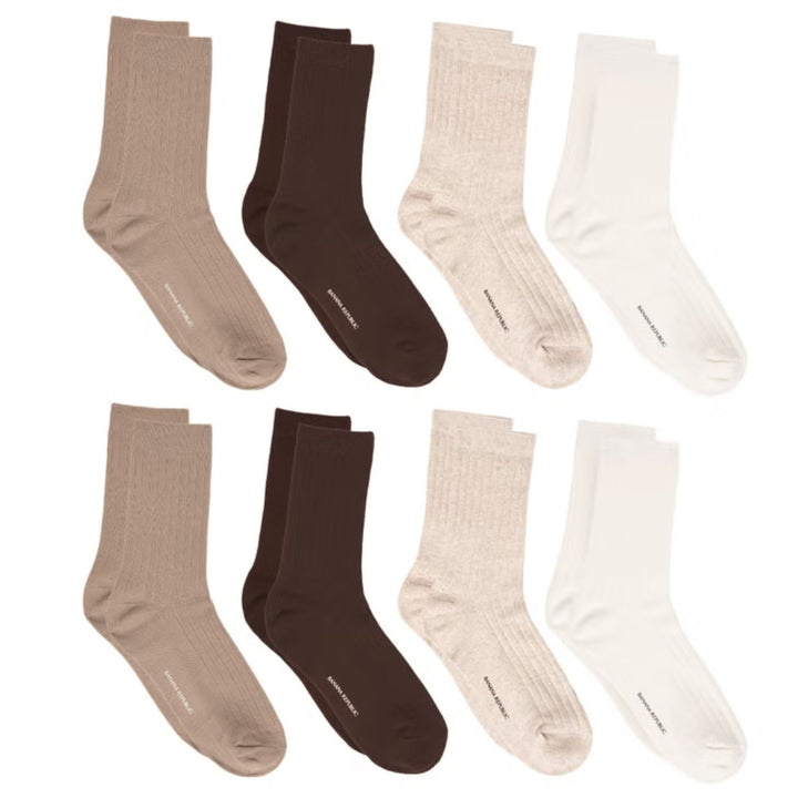 Banana Republic - Chaussettes mi-mollet classiques, 8 paires