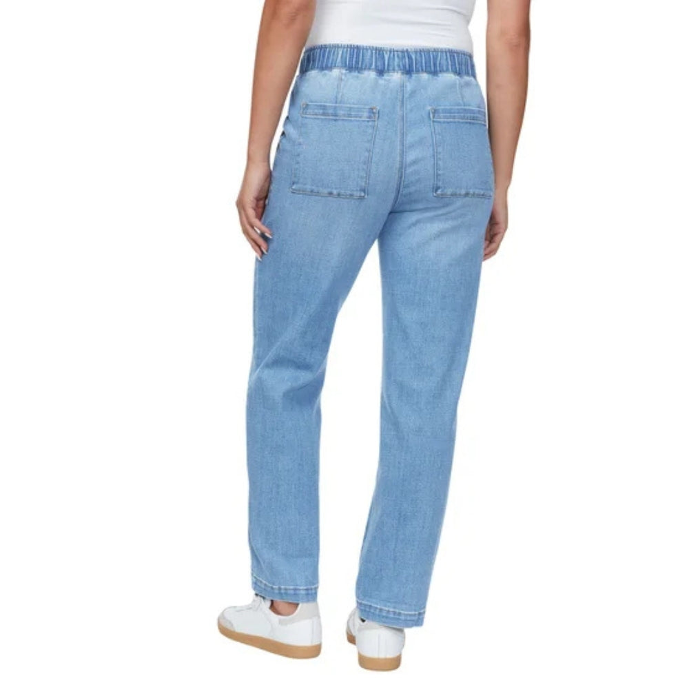 Buffalo David Bitton - Pull-on straight jeans with convertible hem