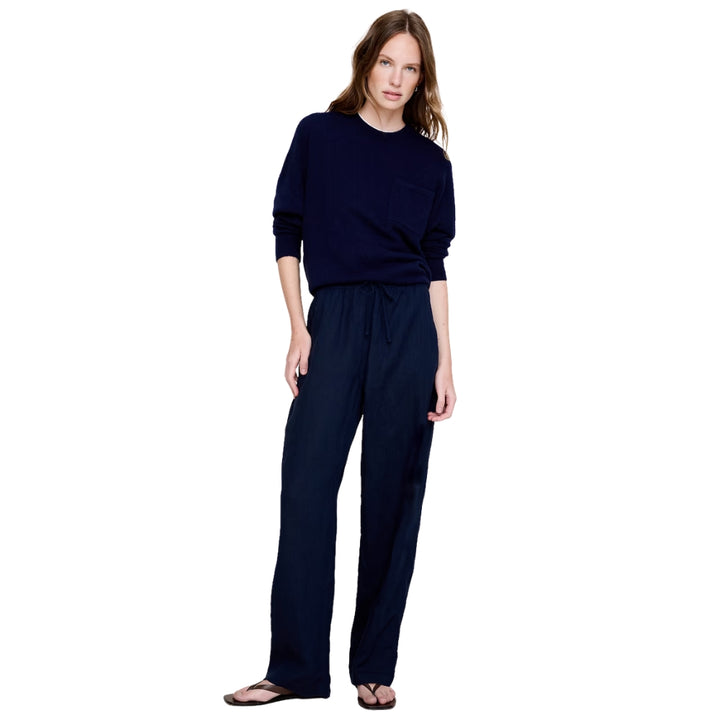 Banana Republic - Pantalon droit à taille extensible en lin escapade