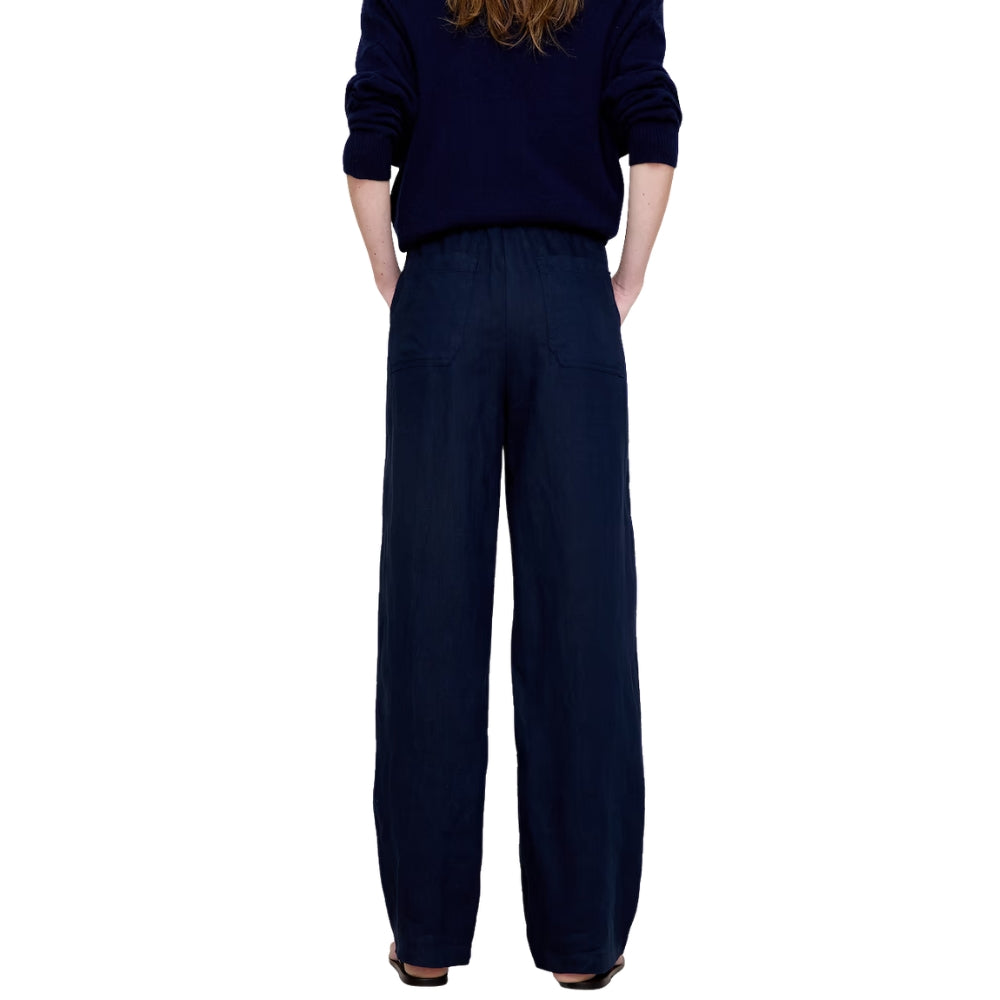 Banana Republic - Pantalon droit à taille extensible en lin escapade