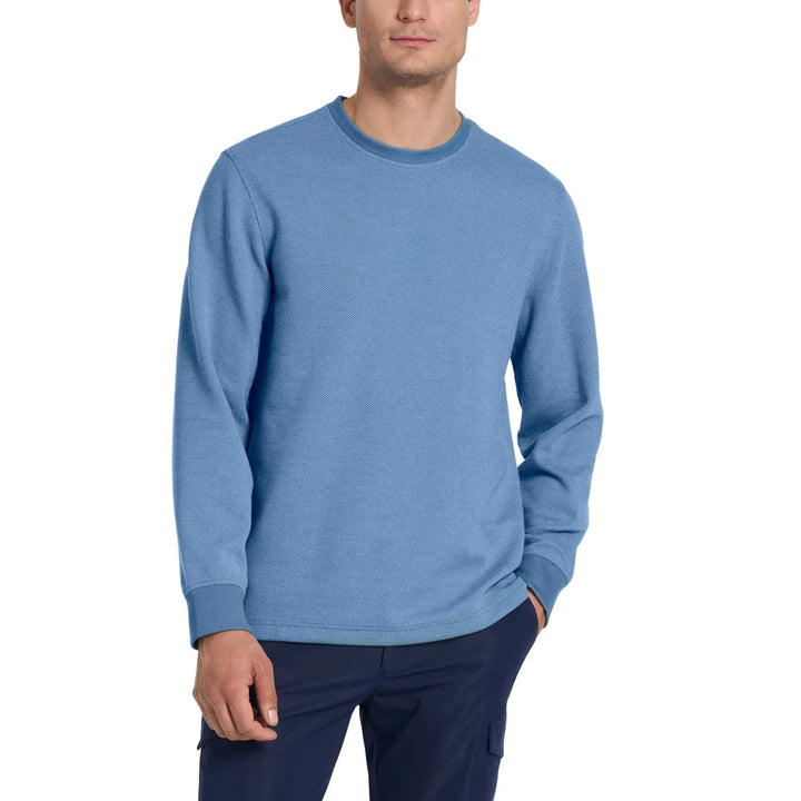 Van Heusen - Chandail à manches longues et col rond en jacquard
