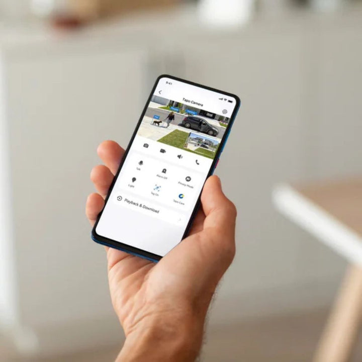 Tapo - Caméra de surveillance WiFi panoramique et inclinable, ensemble de 2