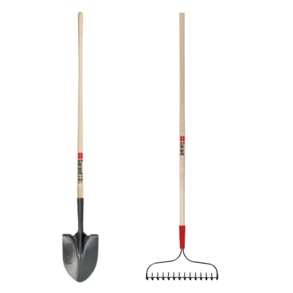 Garant - Round Shovel and Bow Rake Set