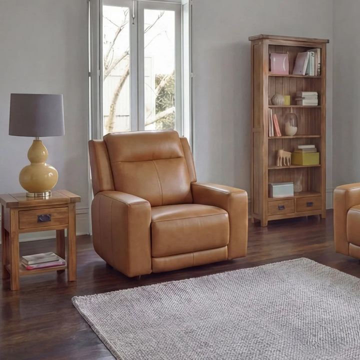Simon Li Wren – Zero gravity motorized reclining chair in leather