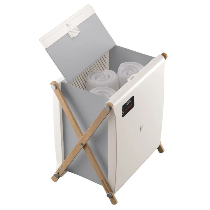 Homedics - XL Heated and Folding Laundry Basket