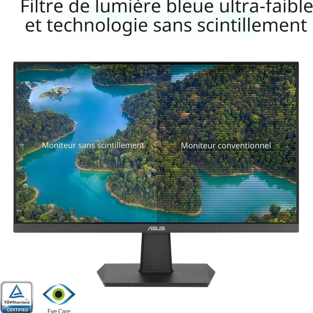 ASUS 23.8" Borderless Monitor 100 Hz FHD with Eye Care - VZ24EHF