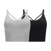 Lemon - Soutien-gorge de yoga côtelé, paquet de 2