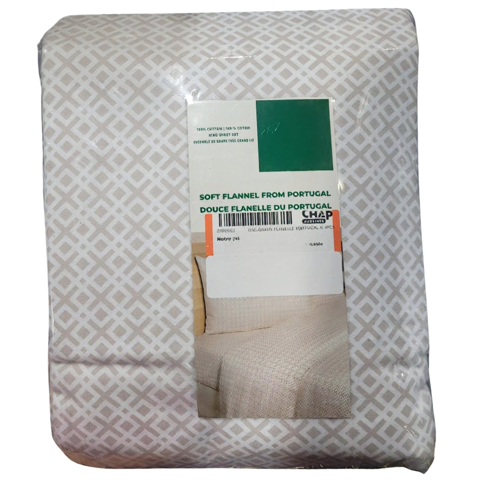 Ensemble de draps en flanelle du Portugal
