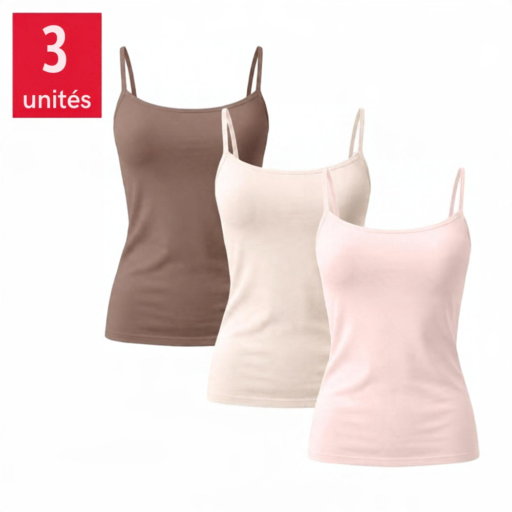 Splendid - Camisole with built-in bra, pack of 3