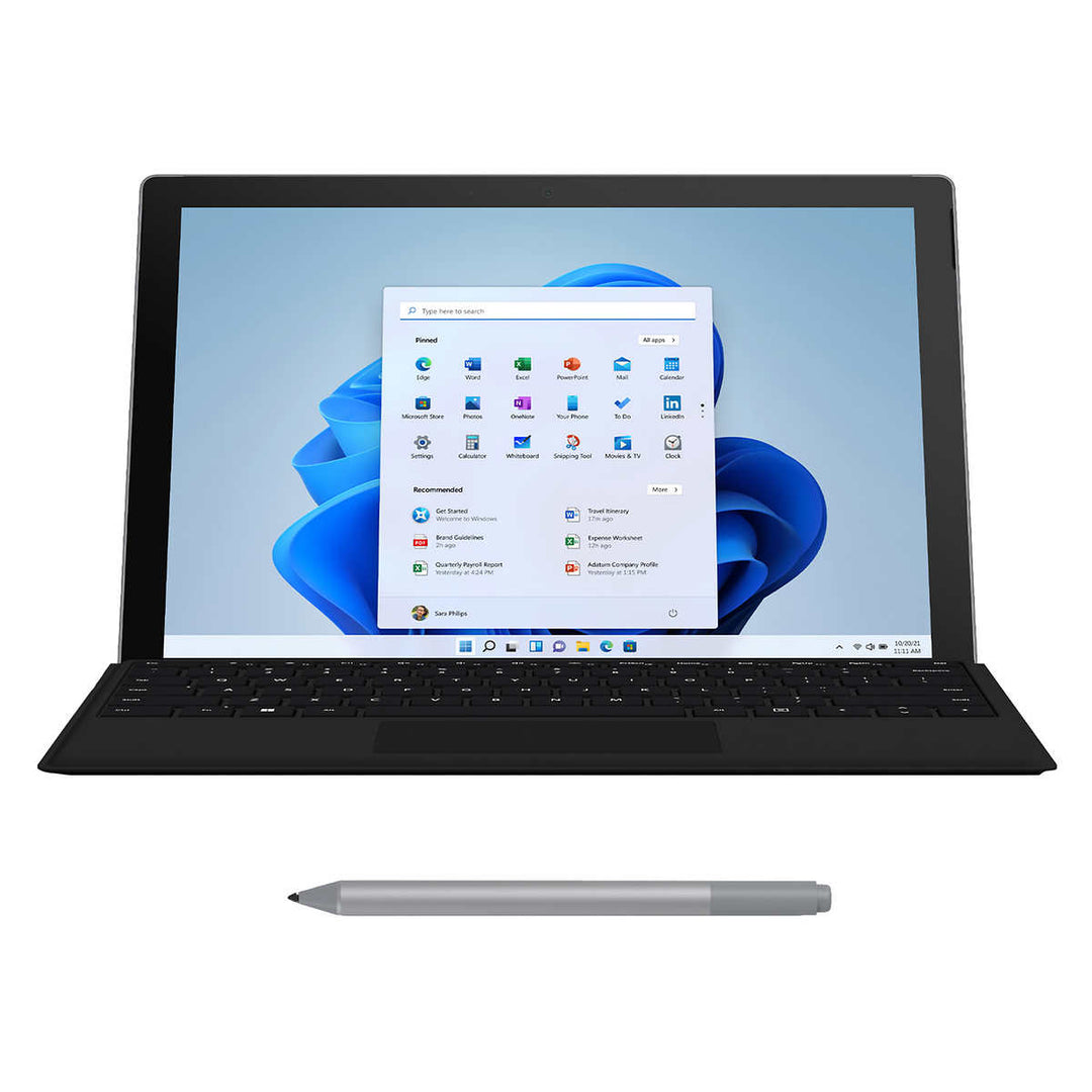 Microsoft - Microsoft Surface Pro 7+ Bundle - 11th Gen Intel Core i5 - W 11