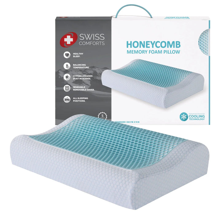Swiss Comforts - Honeycomb Memory Foam Pillow